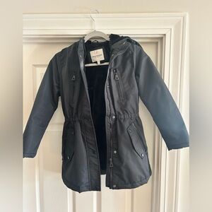 Urban Republic Girls Black Faux Fur Jacket
